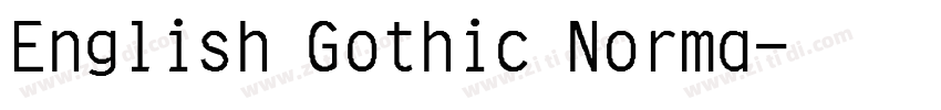 English Gothic Norma字体转换